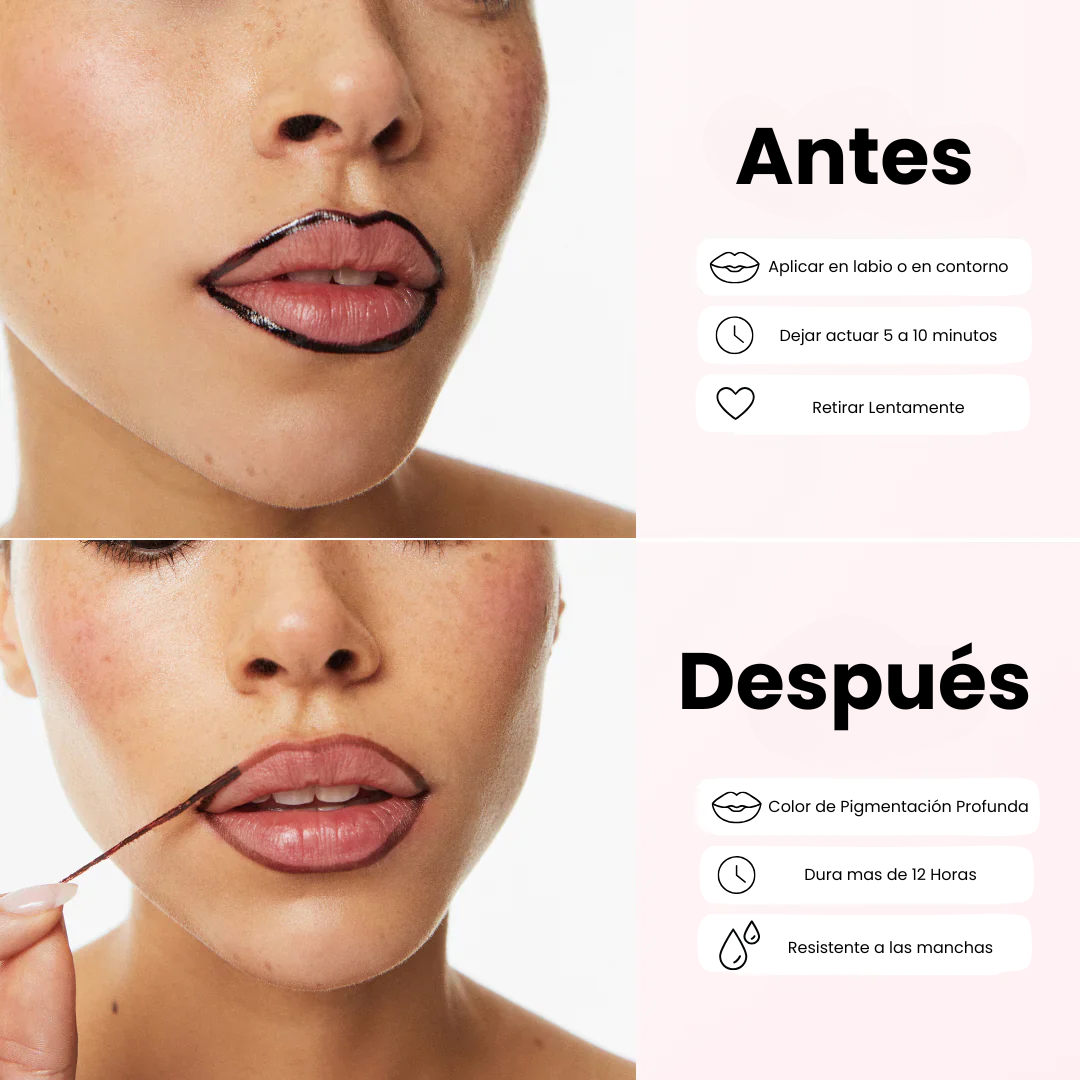 Tinte labial Despegable Color duradero en solo 10 minutos